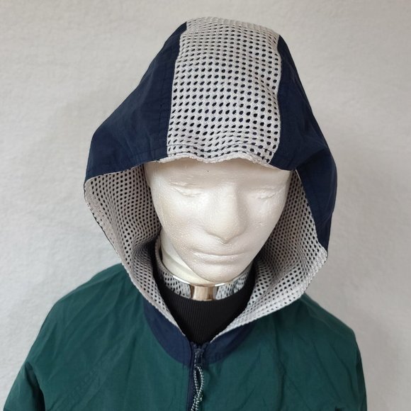 Catalina Womens Medium Green Hooded 1/2 Zip Kangaroo Pocket Hoodie Windbreaker - Picture 4 of 14